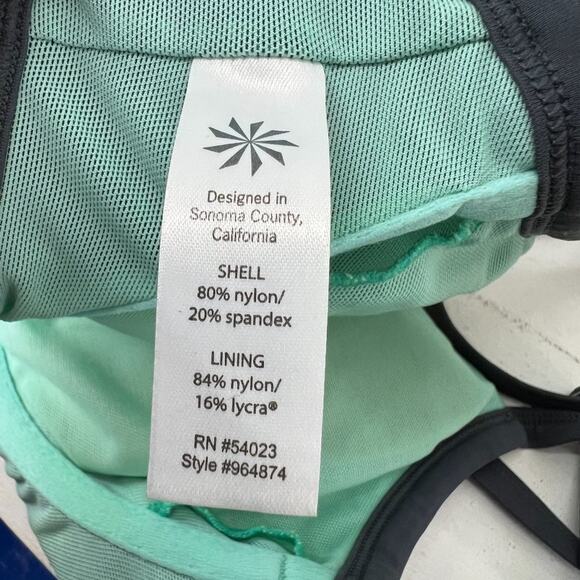 Athleta Twist Front Bikini Grey Womens 36D/DD - Picture 6 of 8